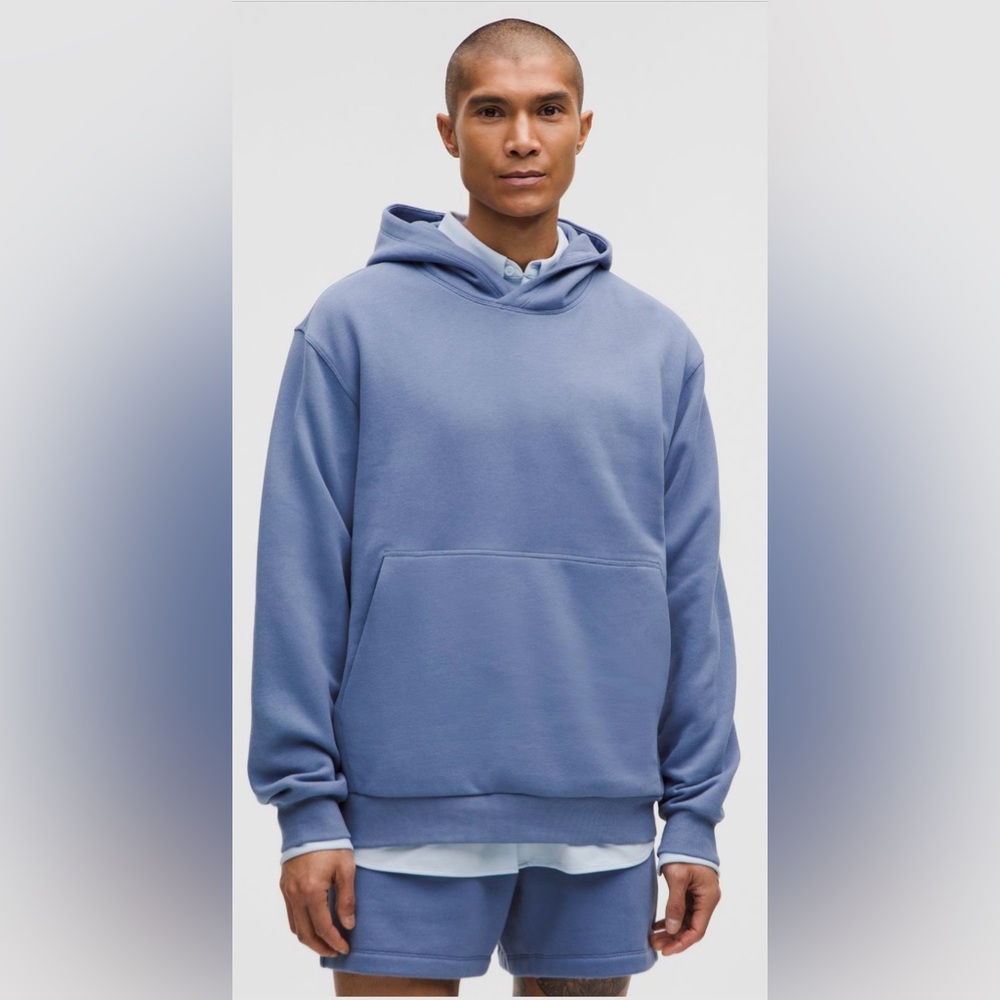 NWT Lululemon Steady State Pullover Hoodie. Size-M. Color- Washed Denim